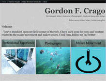 Tablet Screenshot of gordoncrago.com